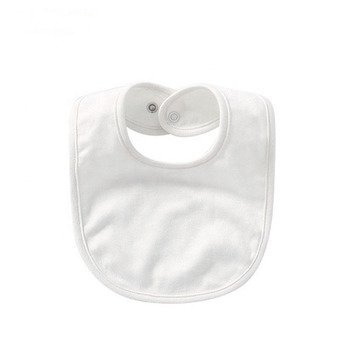 純棉嬰兒圍兜-可調節單排扣_2